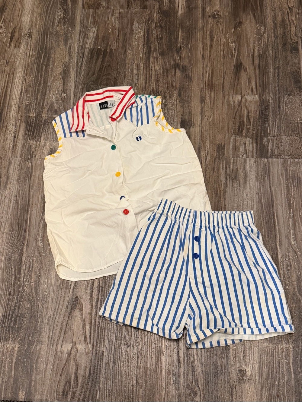 Vintage Hang Ten Kids Matching Set Size Large